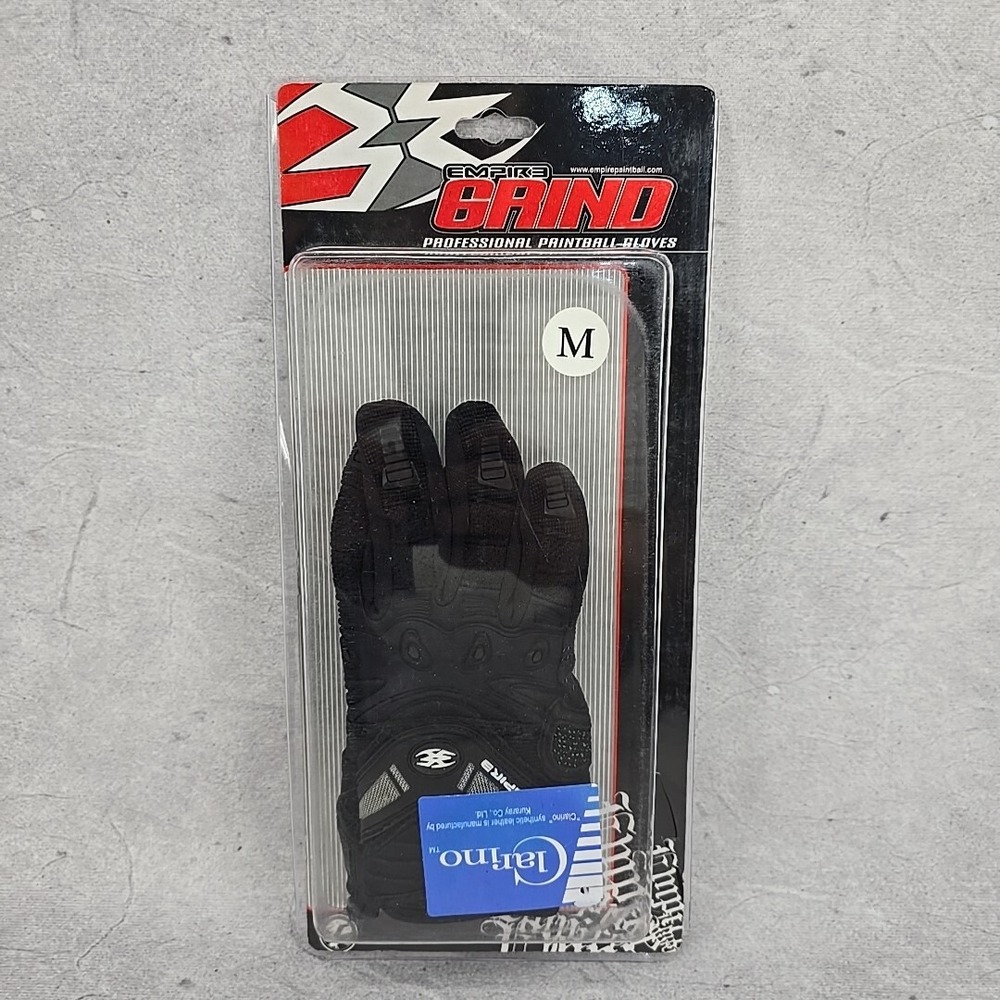 Empire Grind Professional Paintball Gloves Black Rare Kids Size Youth Medium‎